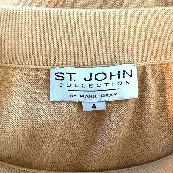 St. John Collection Santana Knit Pull On Knee-Length Skirt - Picture 3 of 4